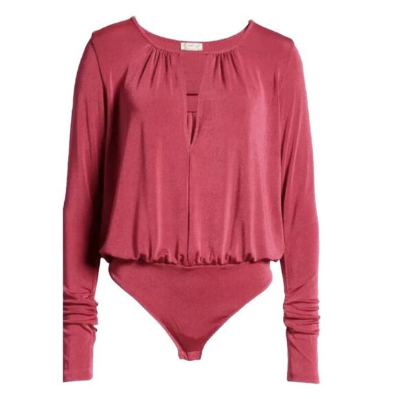 Free People Kaya Long Sleeve Bodysuit Sz S NWOT - Picture 13 of 15